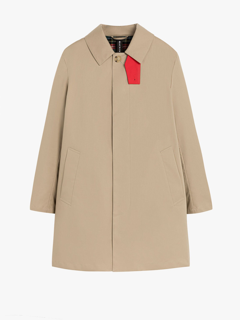 TARTAN CAMBRIDGE FAWN RAINTEC COTTON SHORT COAT 1