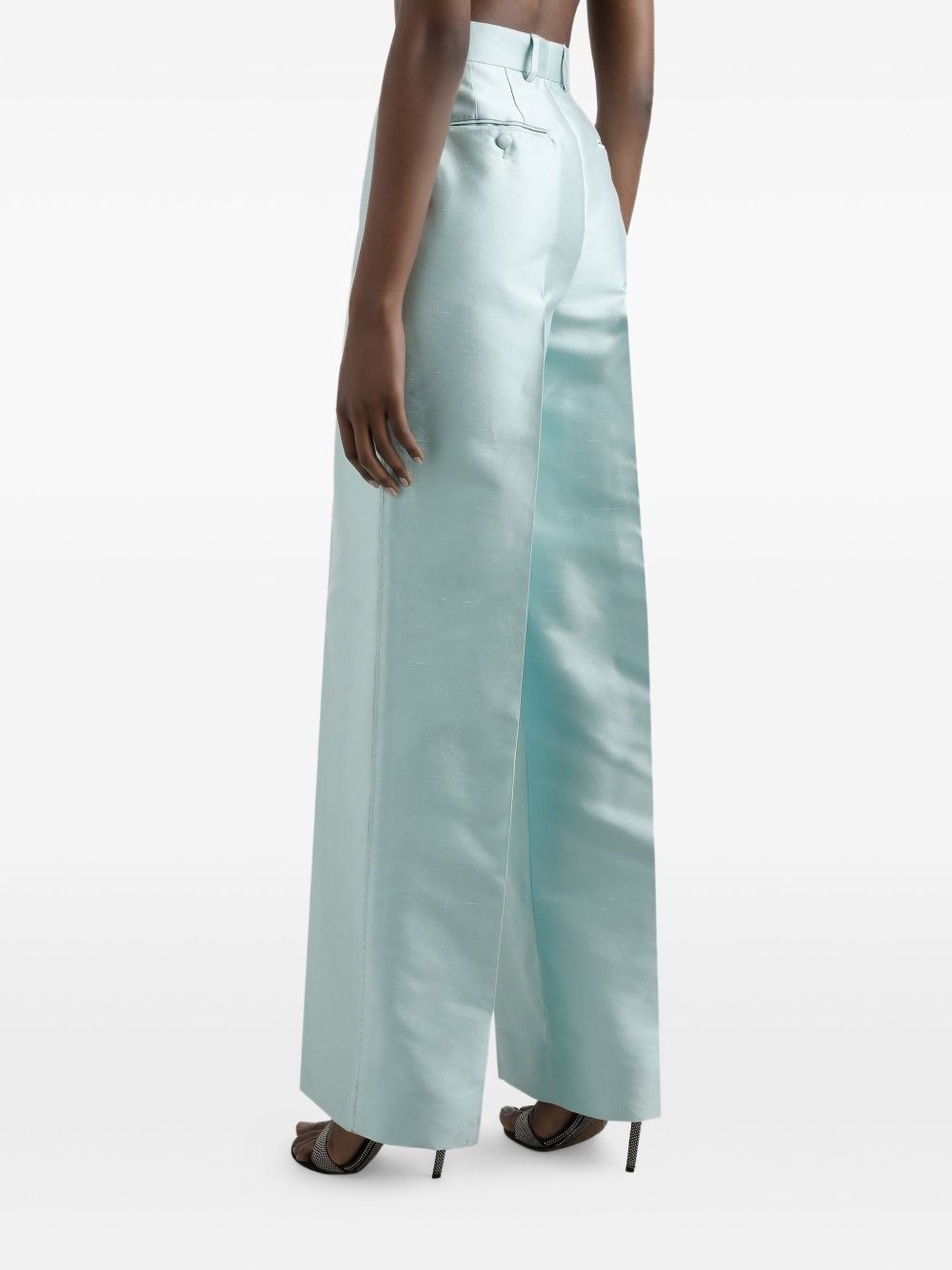 Shantung silk trousers - 4