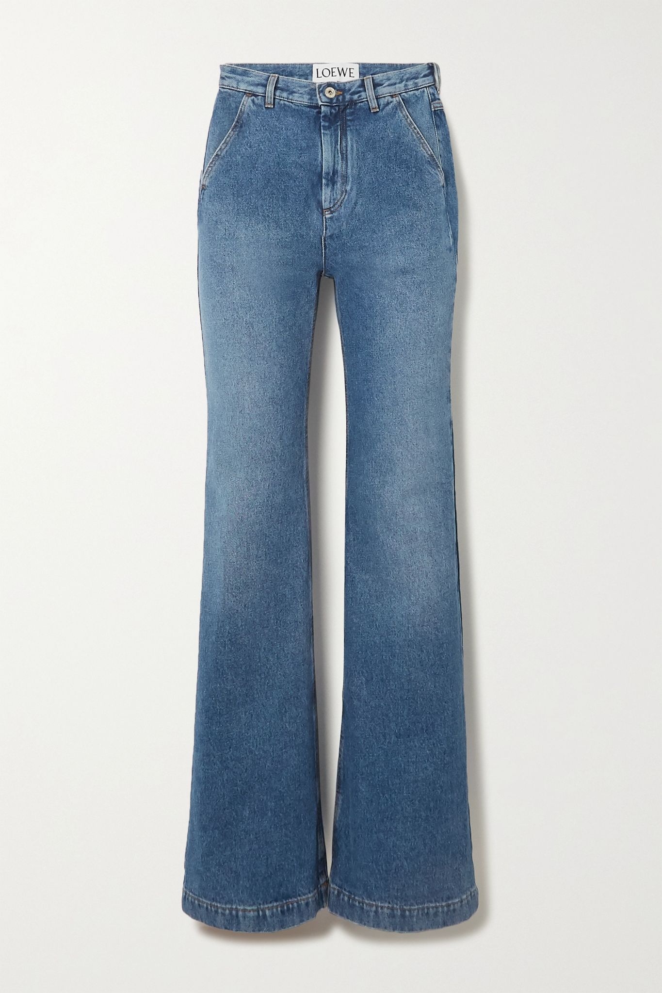 High-rise straight-leg jeans - 1