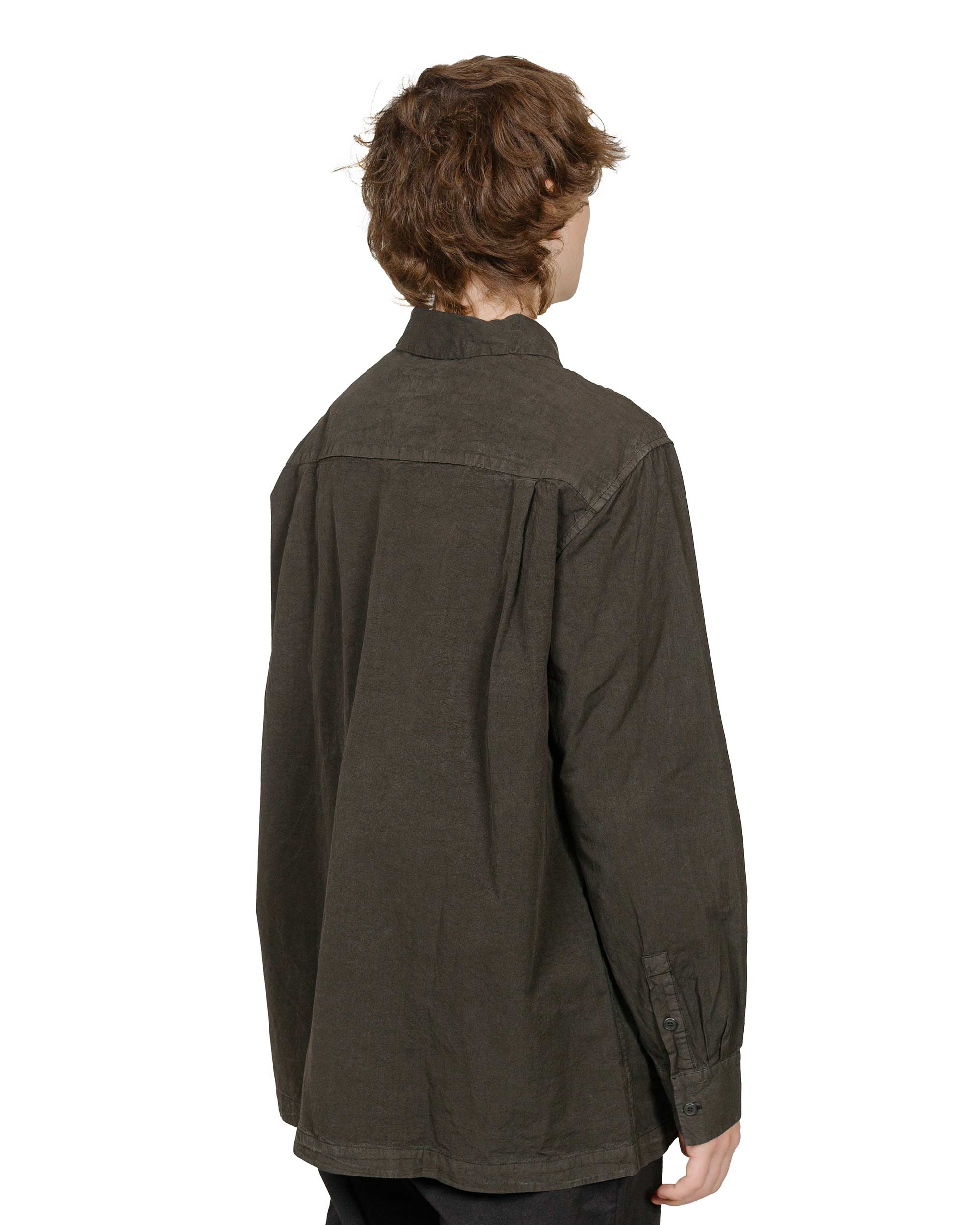 Fabu Shirt Paper Cot Dark Khaki - 3