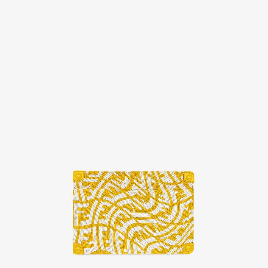 Pocket with yellow beads - 1