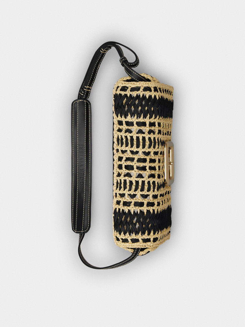 Viv' Choc Twist Bag in Raffia 6