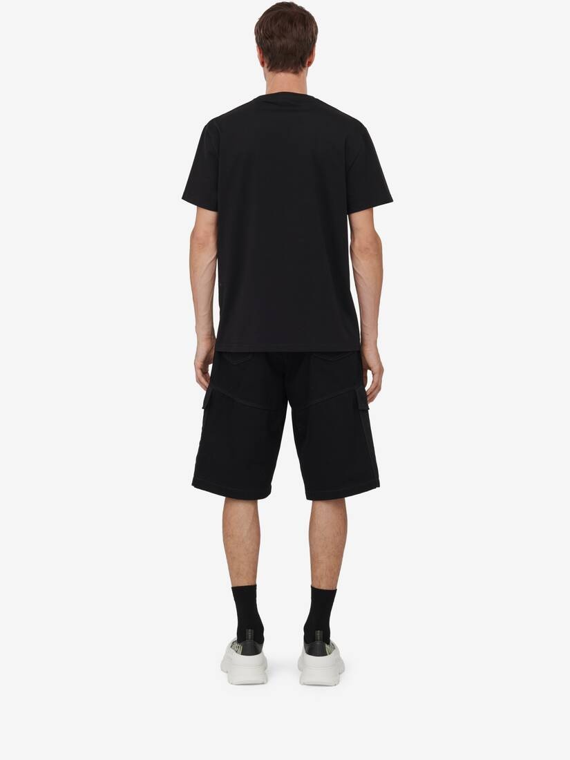 Alexander McQueen Men's McQueen Graffiti T-shirt in Black