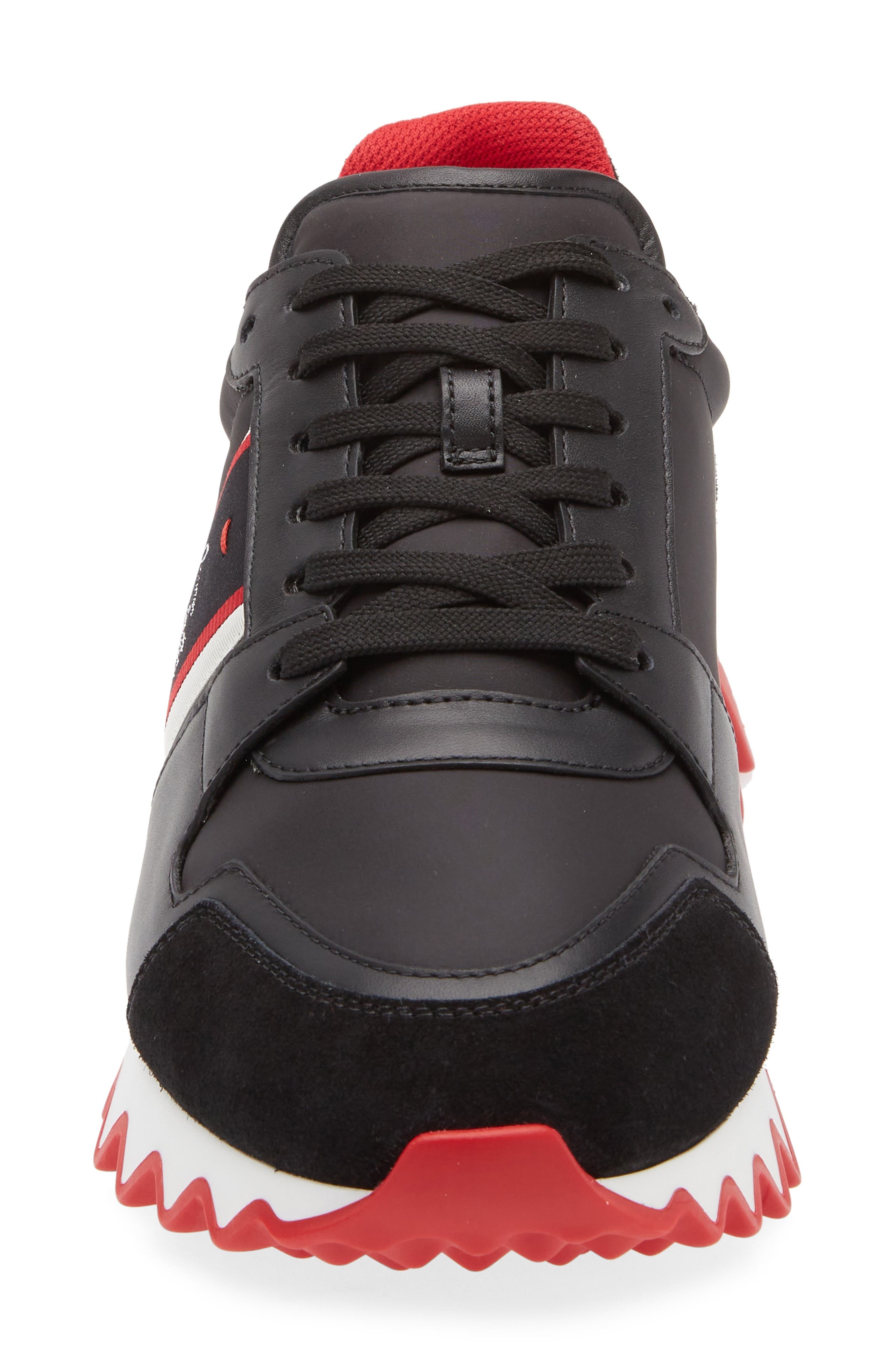 Christian Louboutin Nastroshark Low Top Sneaker in Black at Nordstrom - 4