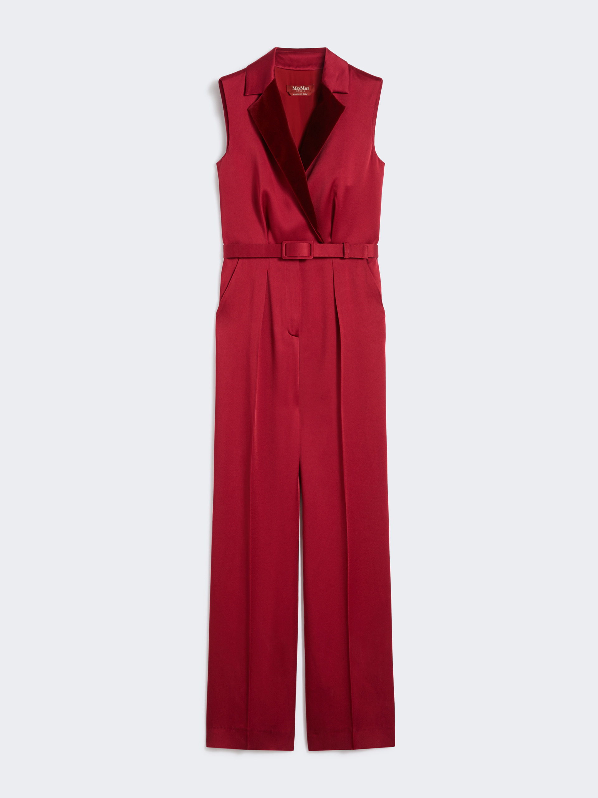 SCALATA Tuxedo jumpsuit in enver satin - 1