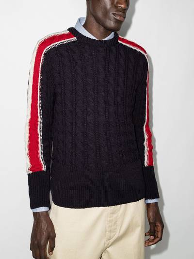 Thom Browne RWB merino wool jumper outlook