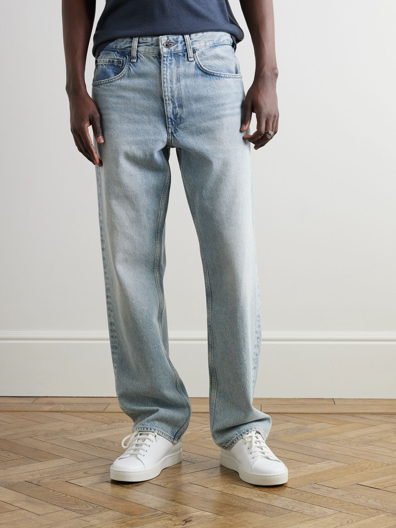 Fit 4 Slim-Fit Straight-Leg Jeans Blue - 3