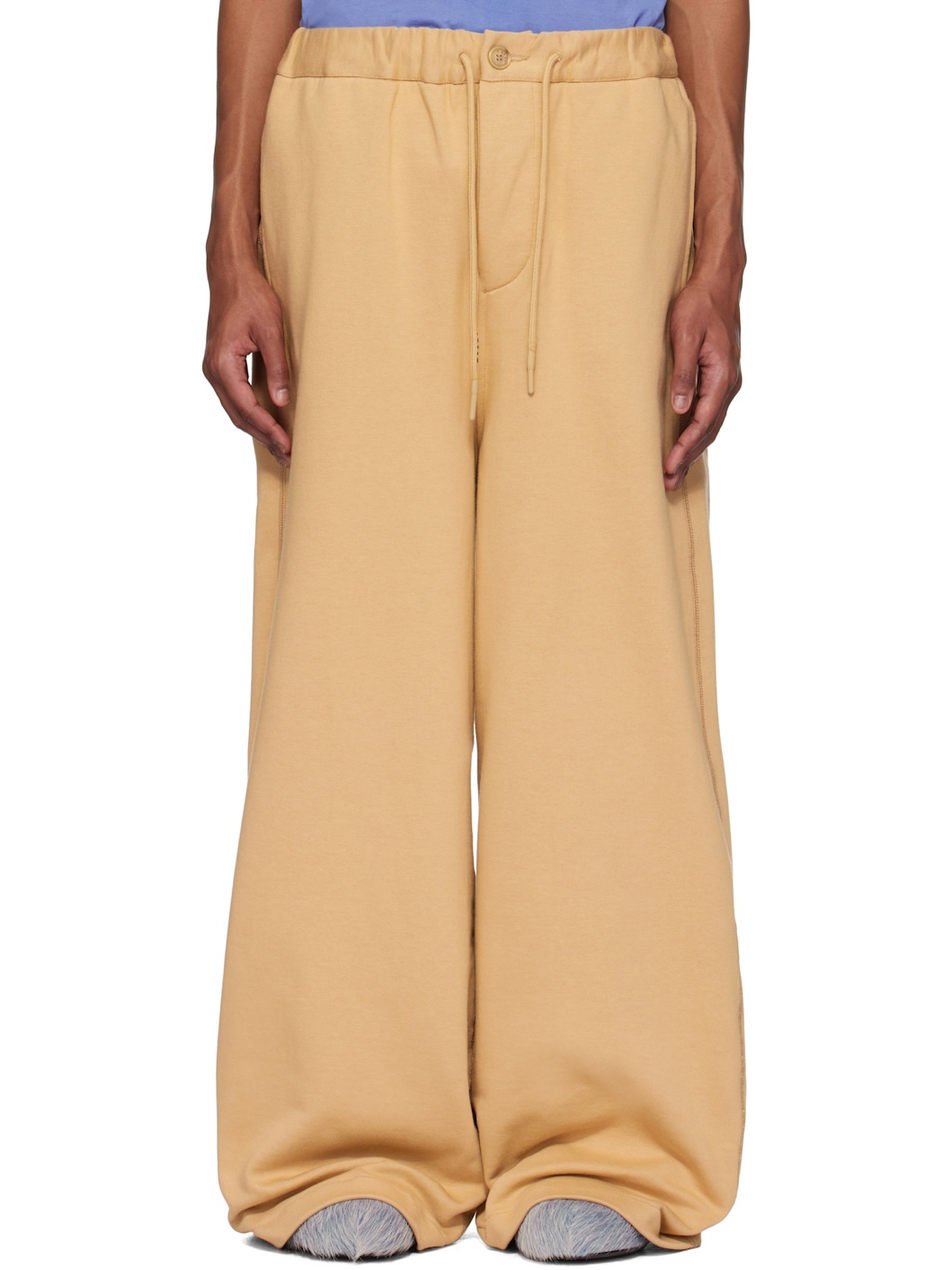 Tan Loopback Sweatpants - 1