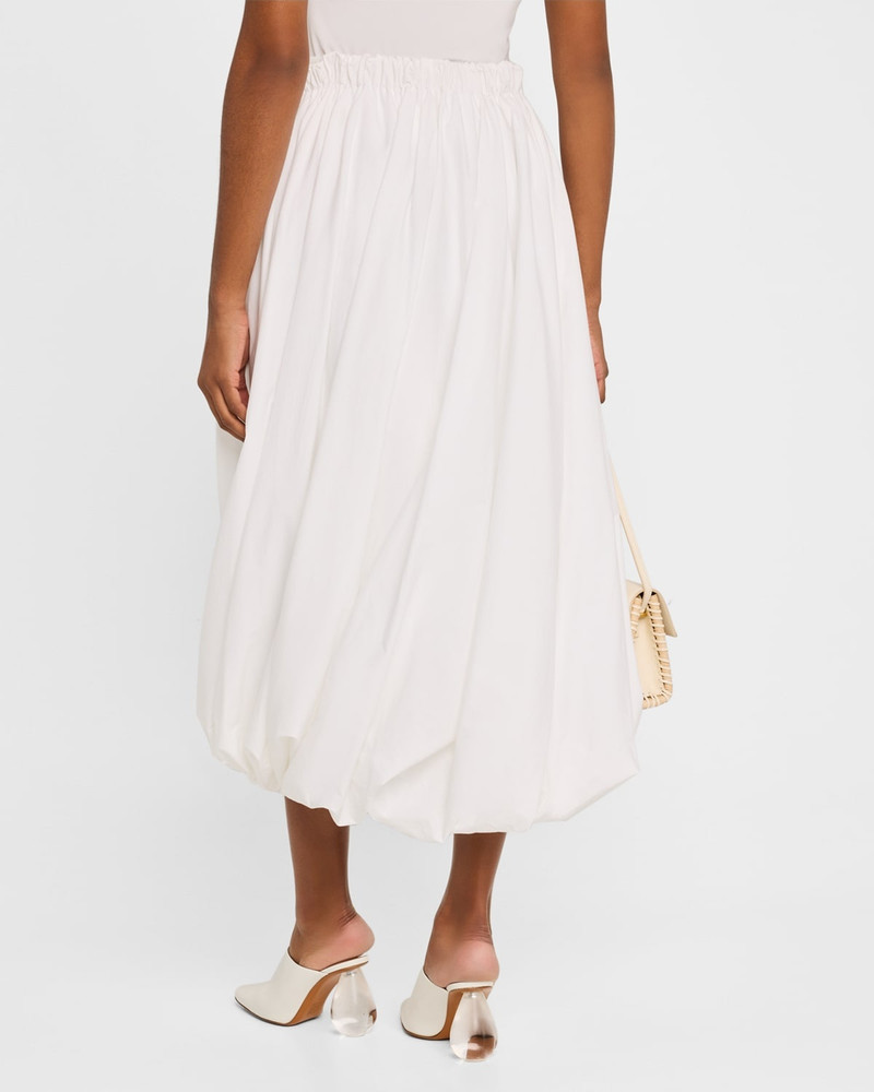 ROSETTA GETTY Cotton Twisted Bubble Maxi Skirt outlook
