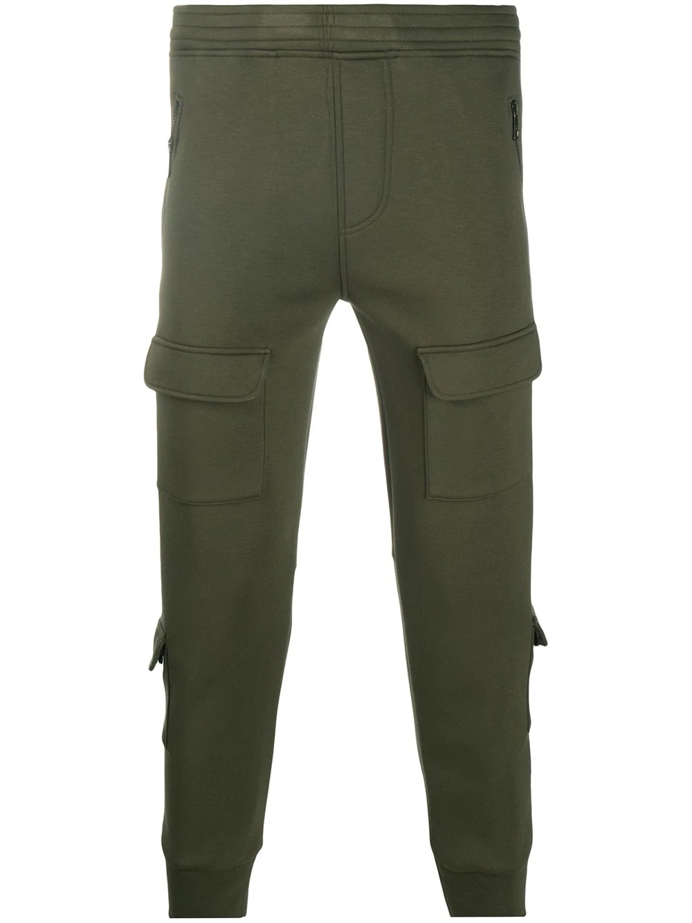 cropped cargo trousers - 1