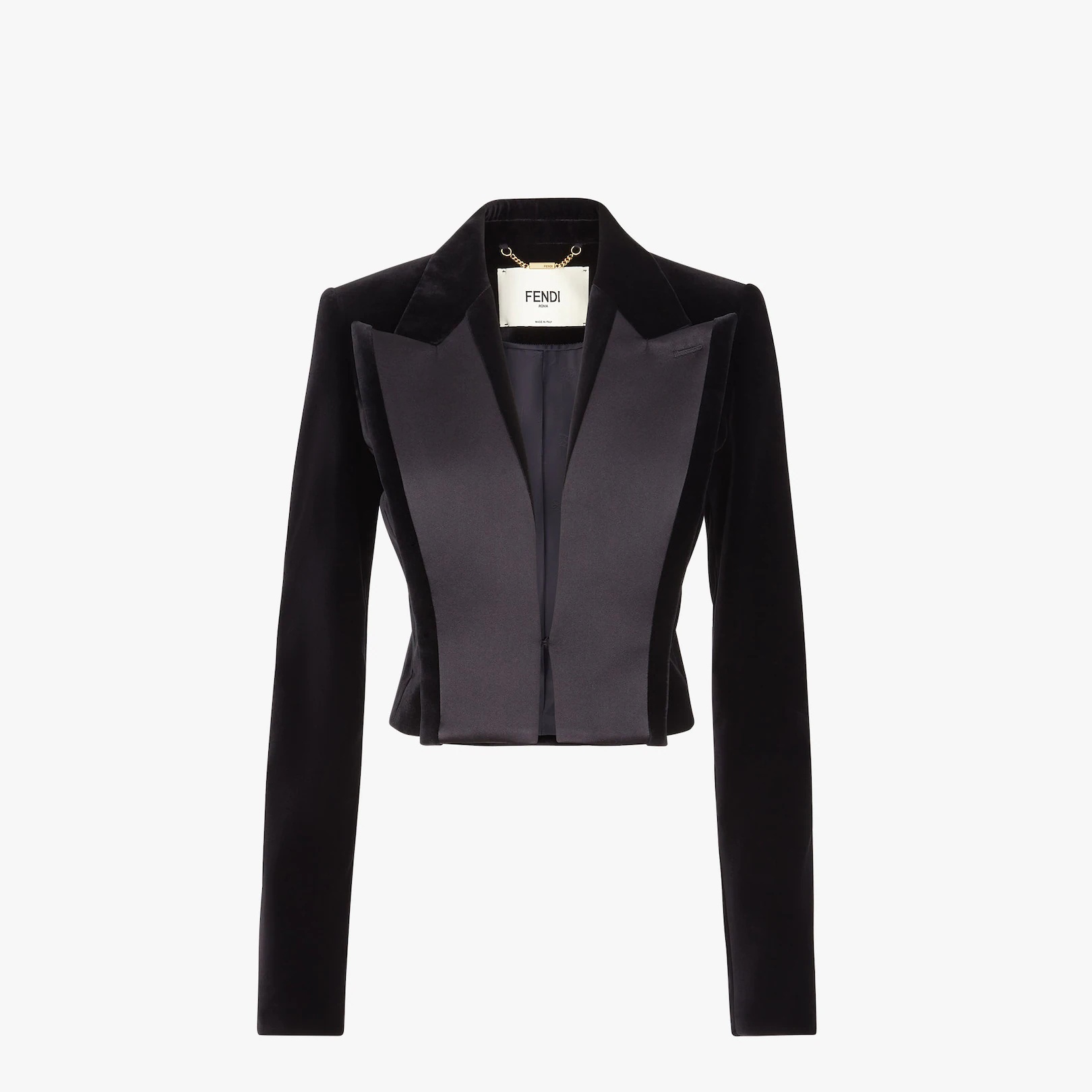 Black velvet jacket - 1