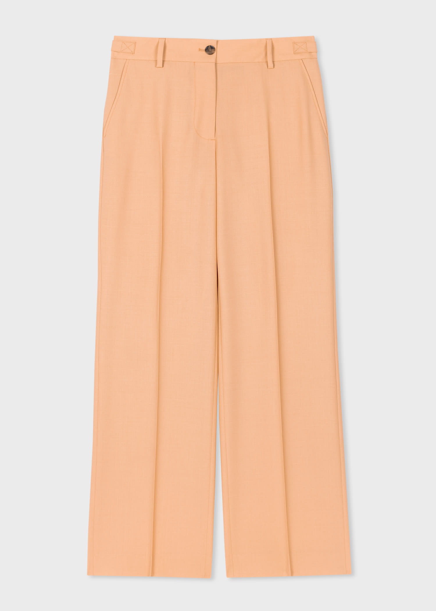 Wool Wide-Leg Trousers - 1