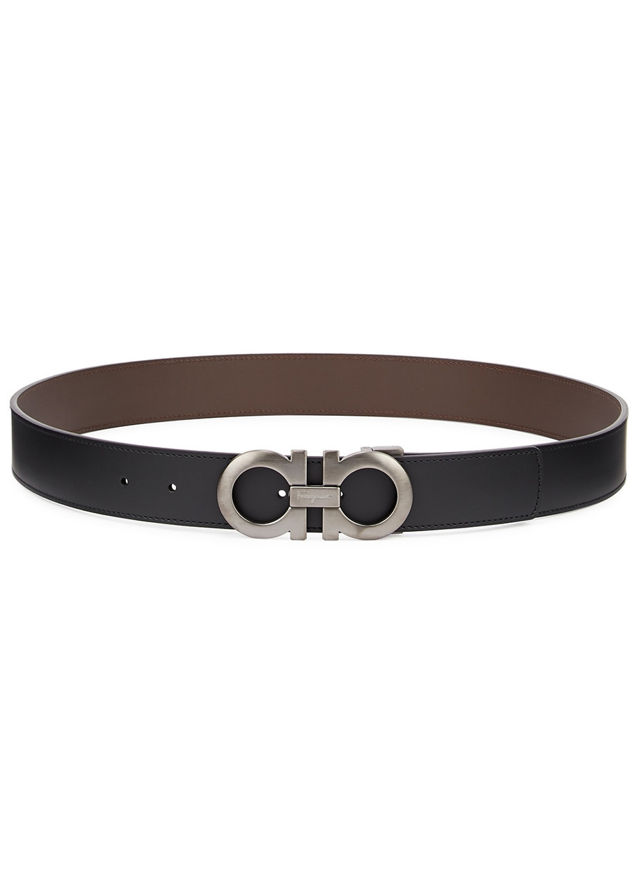 Gancini reversible leather belt - 1