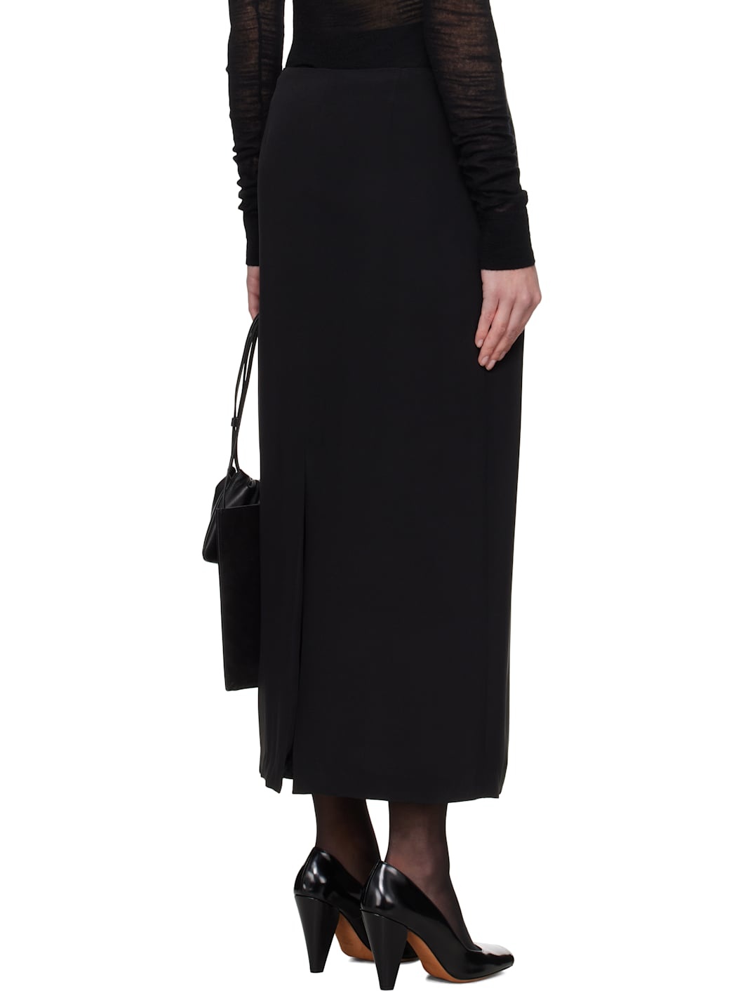 Black Alvida Midi Skirt - 3