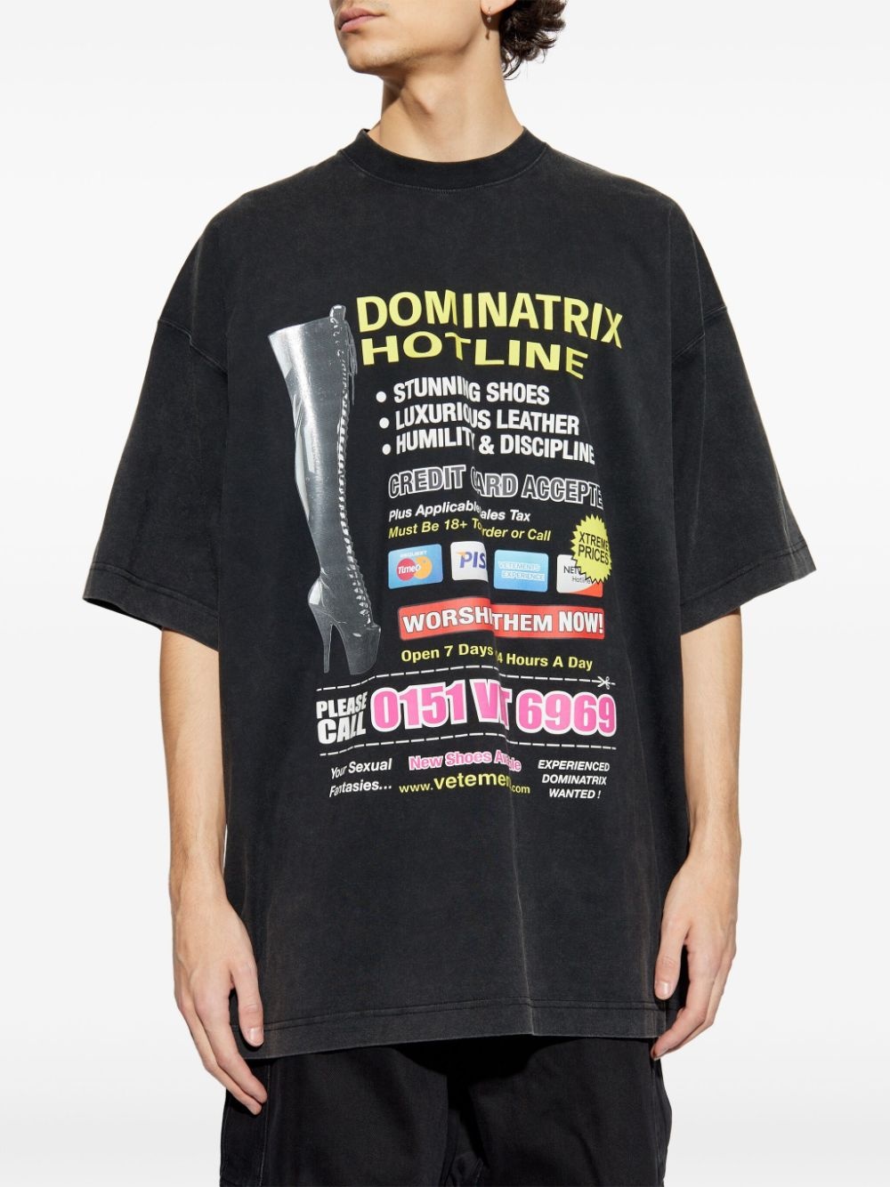 text-print T-shirt - 3