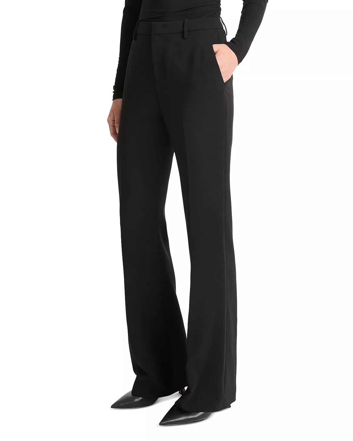 High Rise Flare Leg Pants - 3