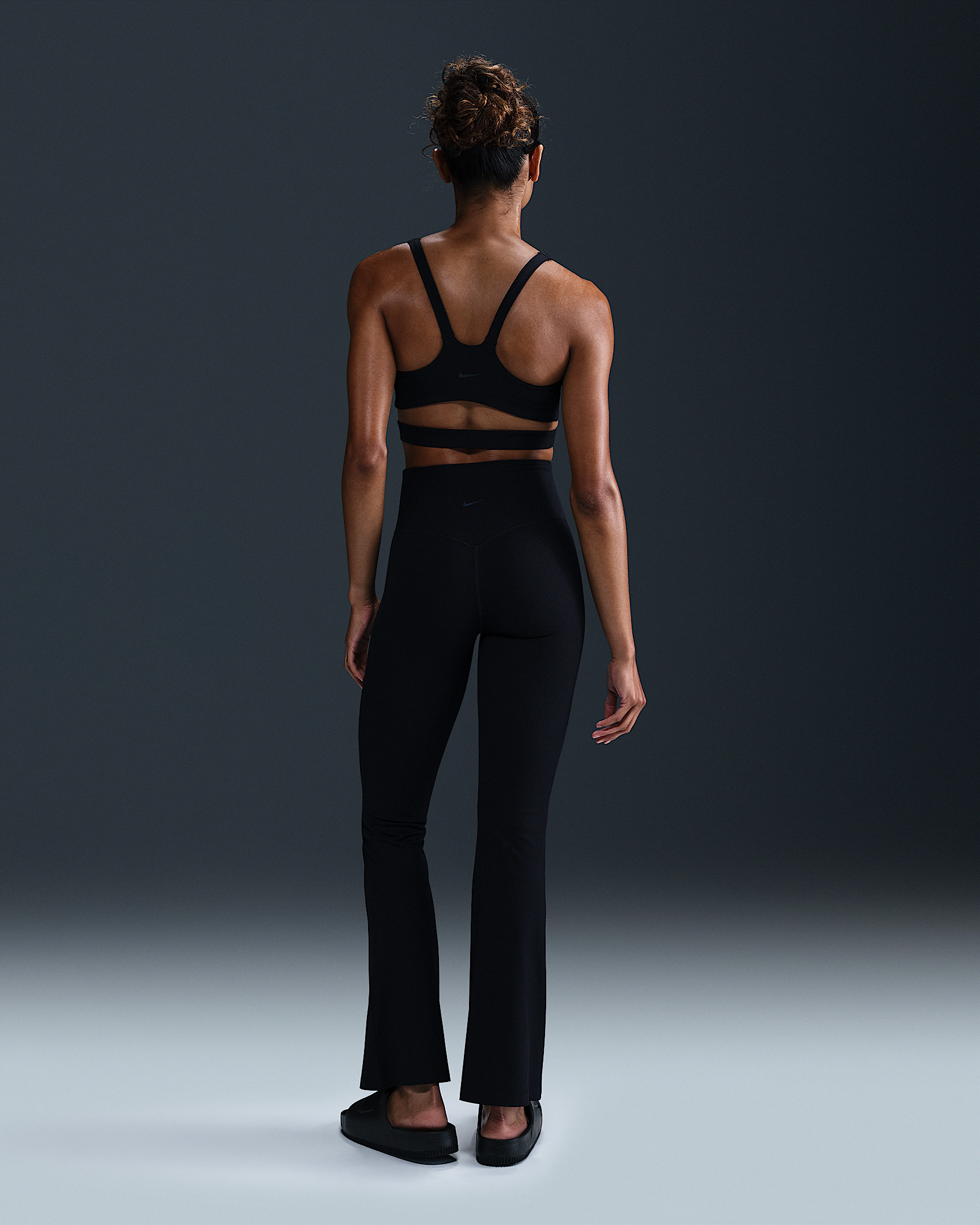 Nike Zenvy Rib Women's Gentle-Support High-Waisted Flared Leggings - 4