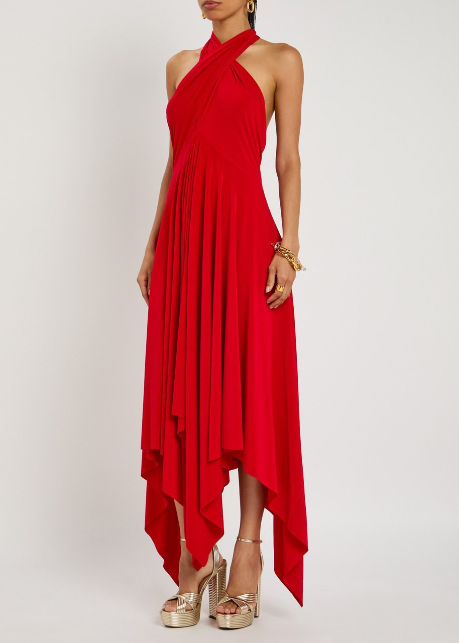 Norma Kamali Convertible Asymmetric Stretch-jersey Midi Dress - 2