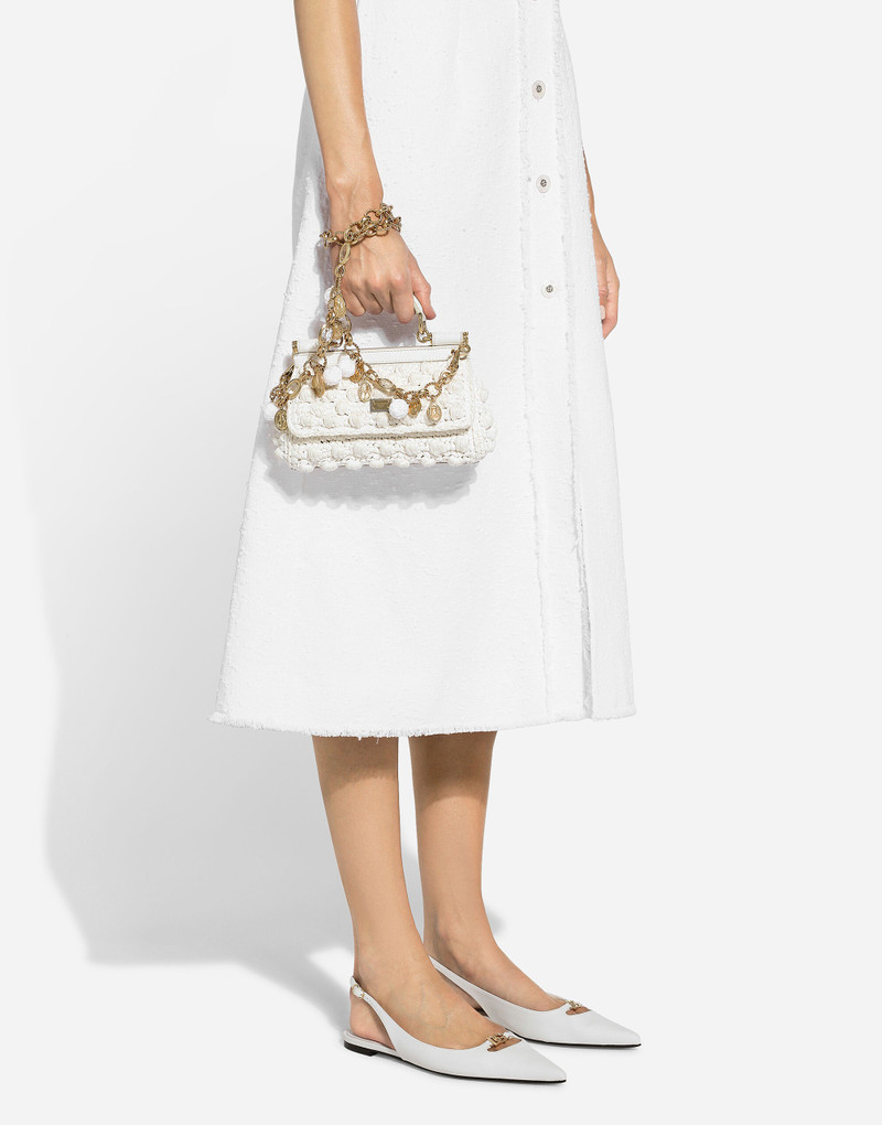 Cotton raschel tweed calf-length dress 5