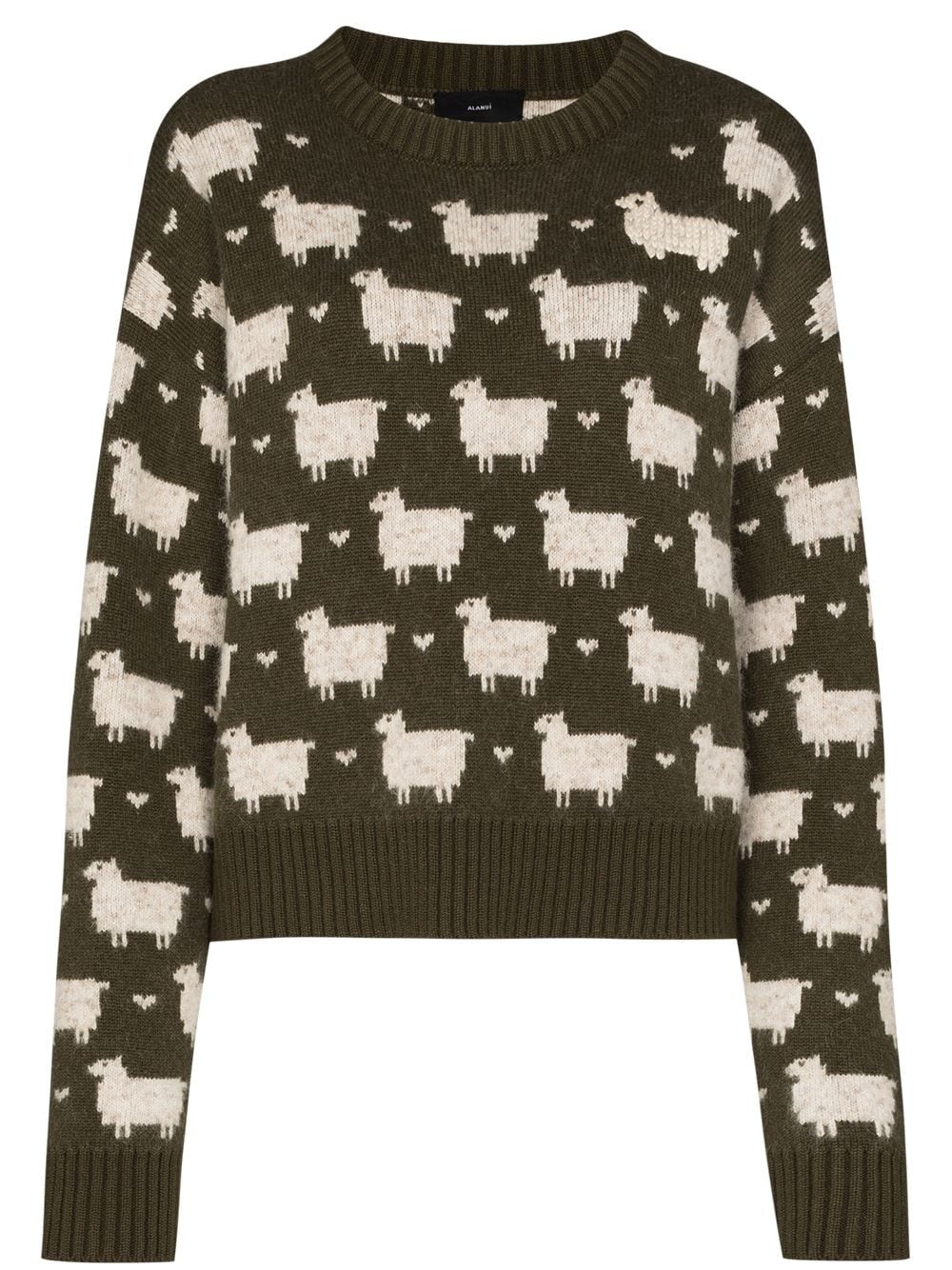 brushed sheep crewneck jumper - 1