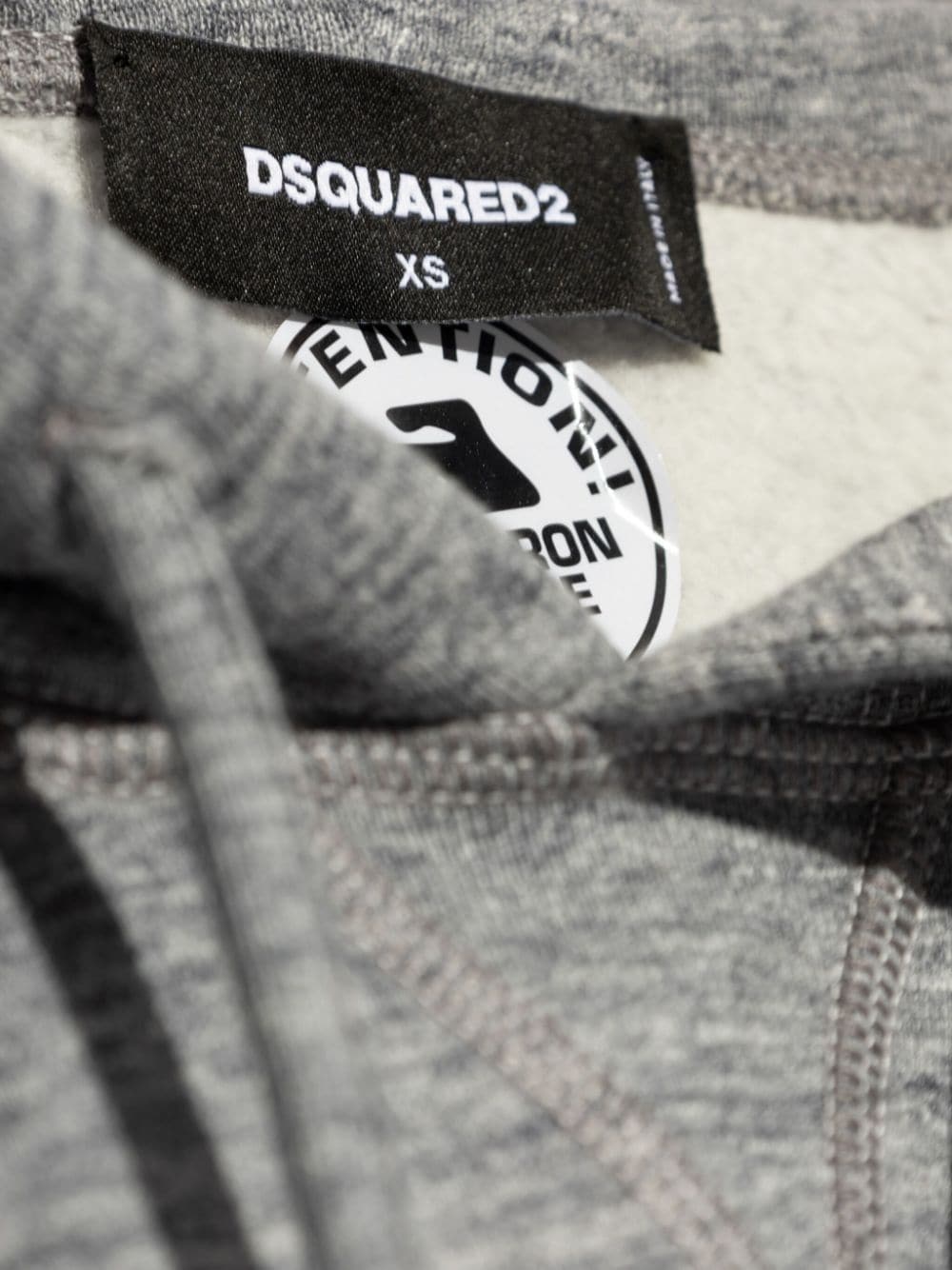 logo-print cotton hoodie - 5