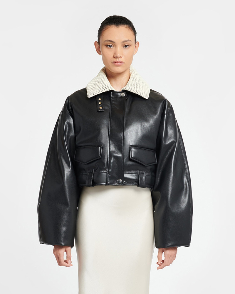 Nanushka Okobor™ Alt-Leather Bomber Jacket outlook