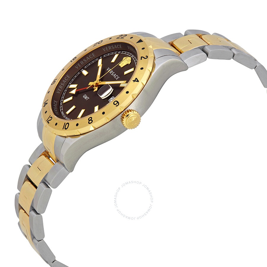 Versace Hellenyium Brown Dial Two-tone Men's Watch V11040015 - 2