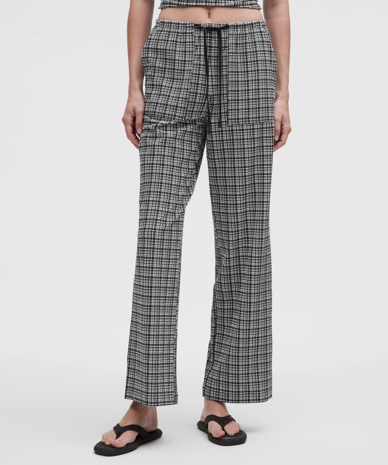 lululemon Seersucker Check Mid-Rise Pull-On Pant outlook