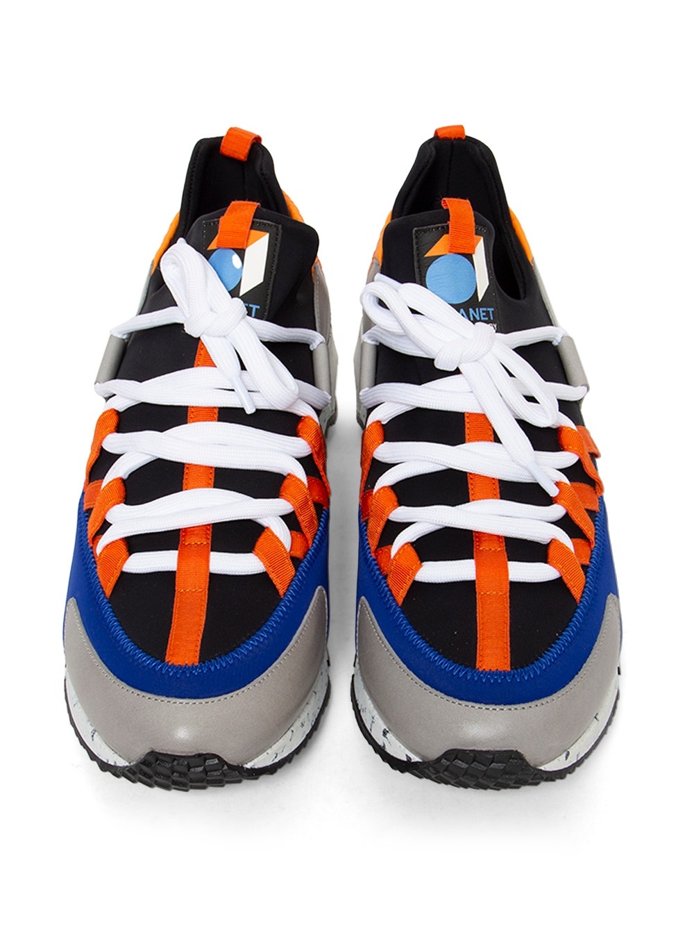 Calfskin And Neoprene Planet Trek Comet Sneakers - 4