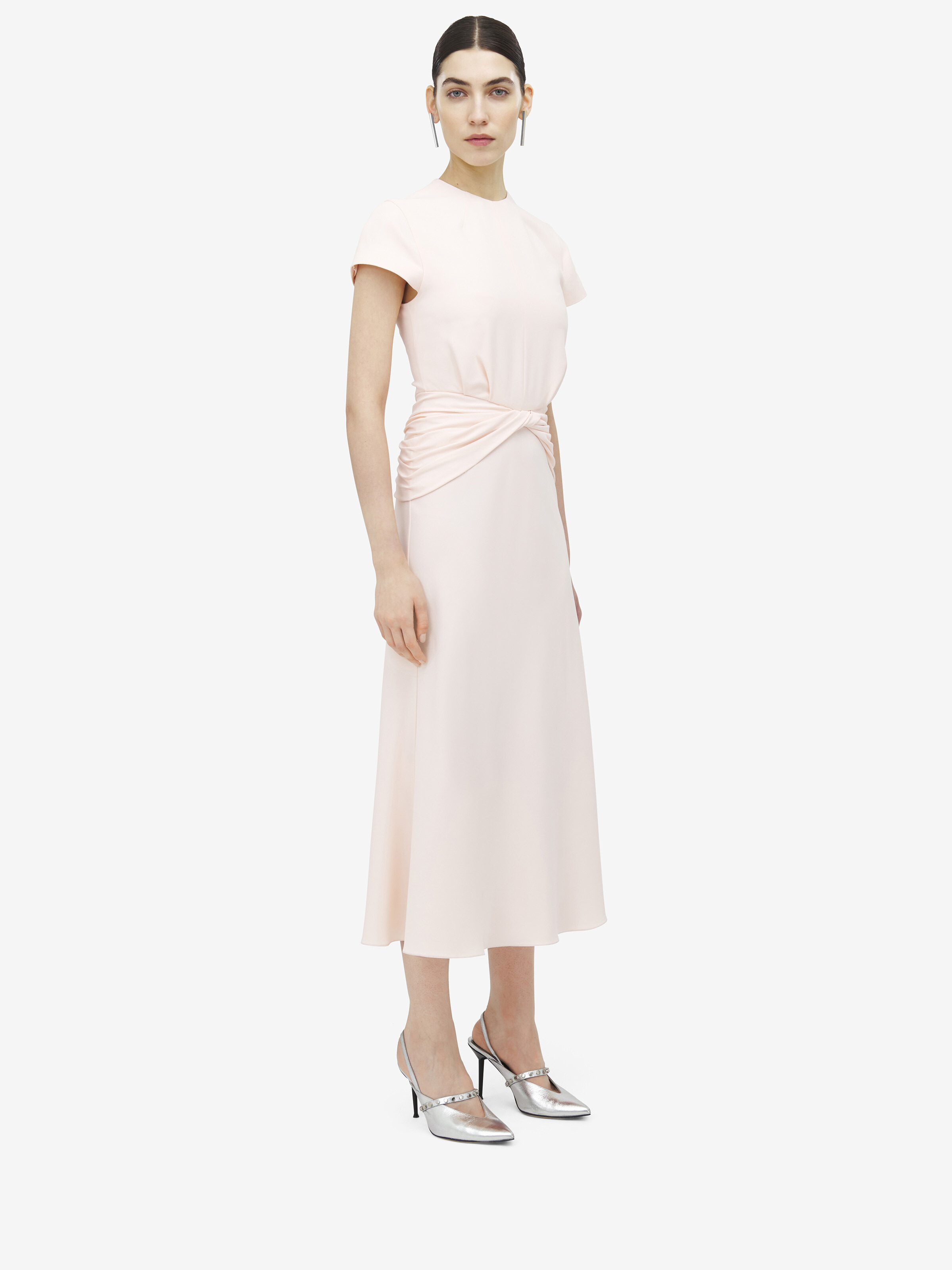 Knot Waist Midi Dress - 3