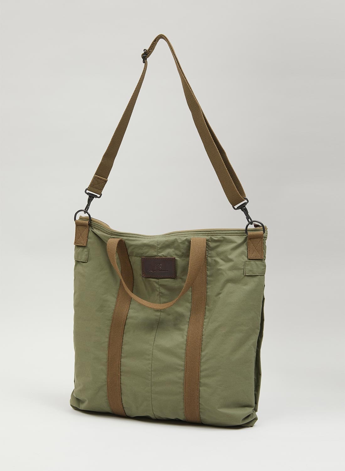 Helmet Bag Mix Cotton Nylon Weather Cloth in Green - 2