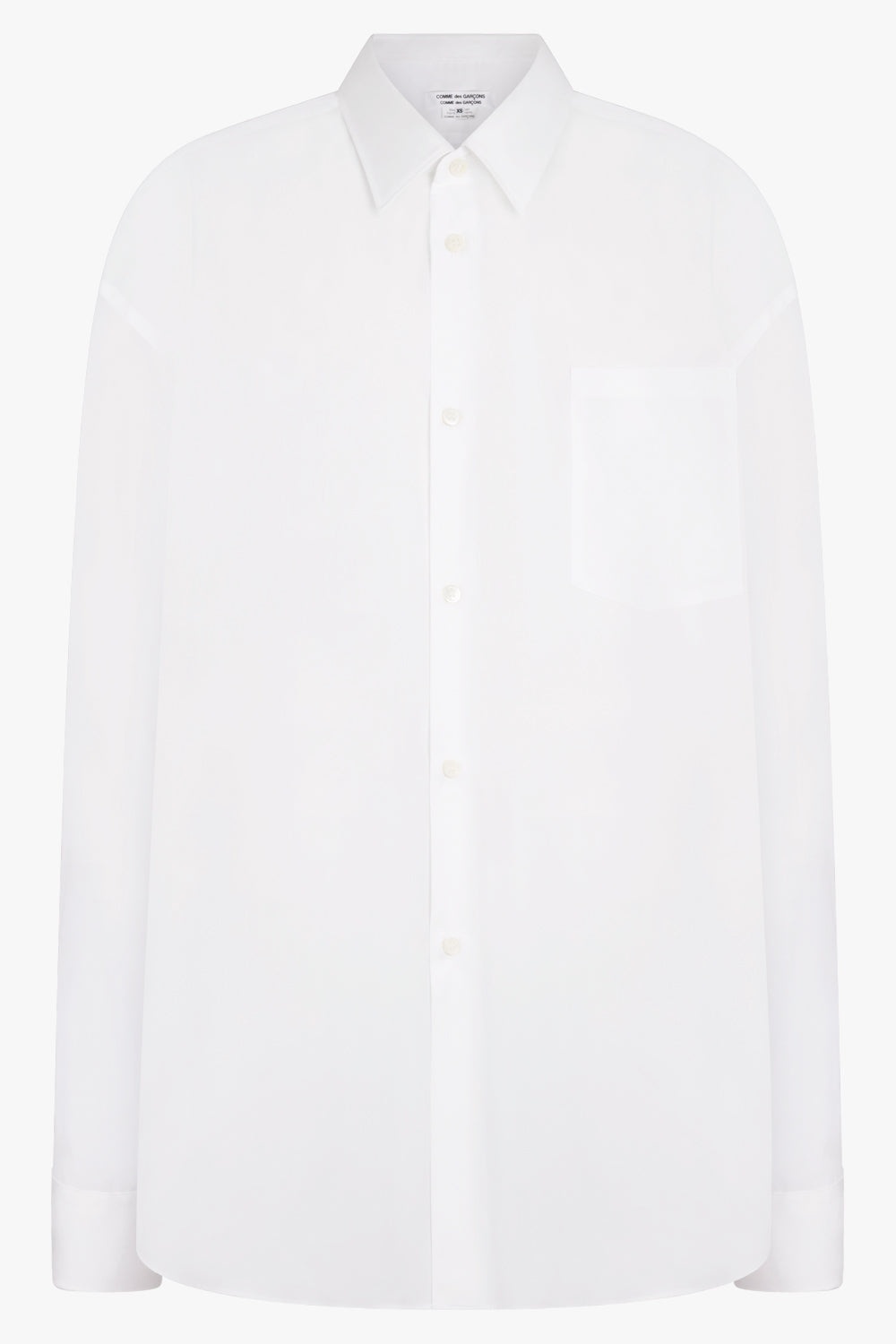 LONG LENGTH L/S SHIRT | WHITE - 1