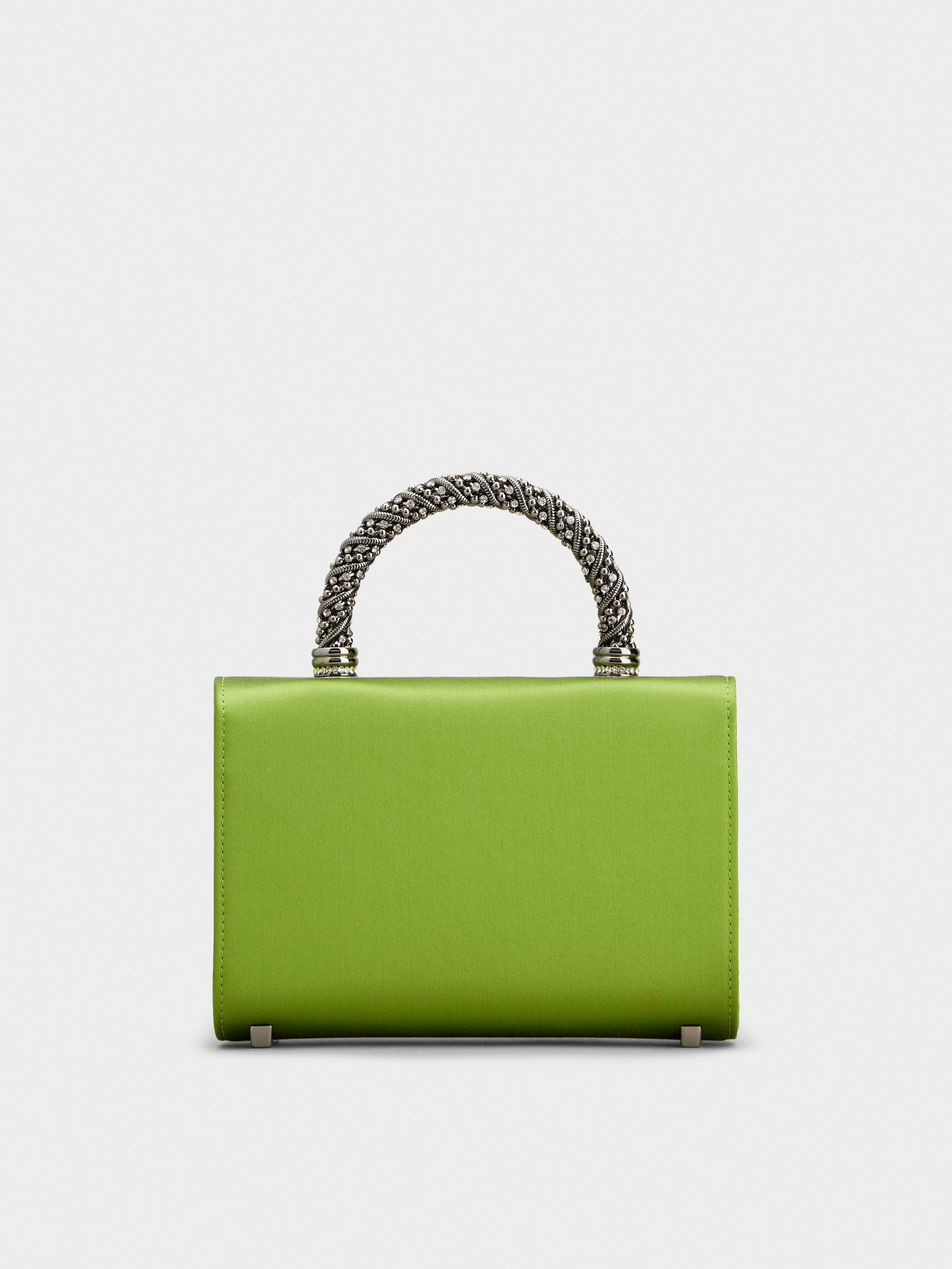 Jewel Efflorescence Mini Bag in satin - 4