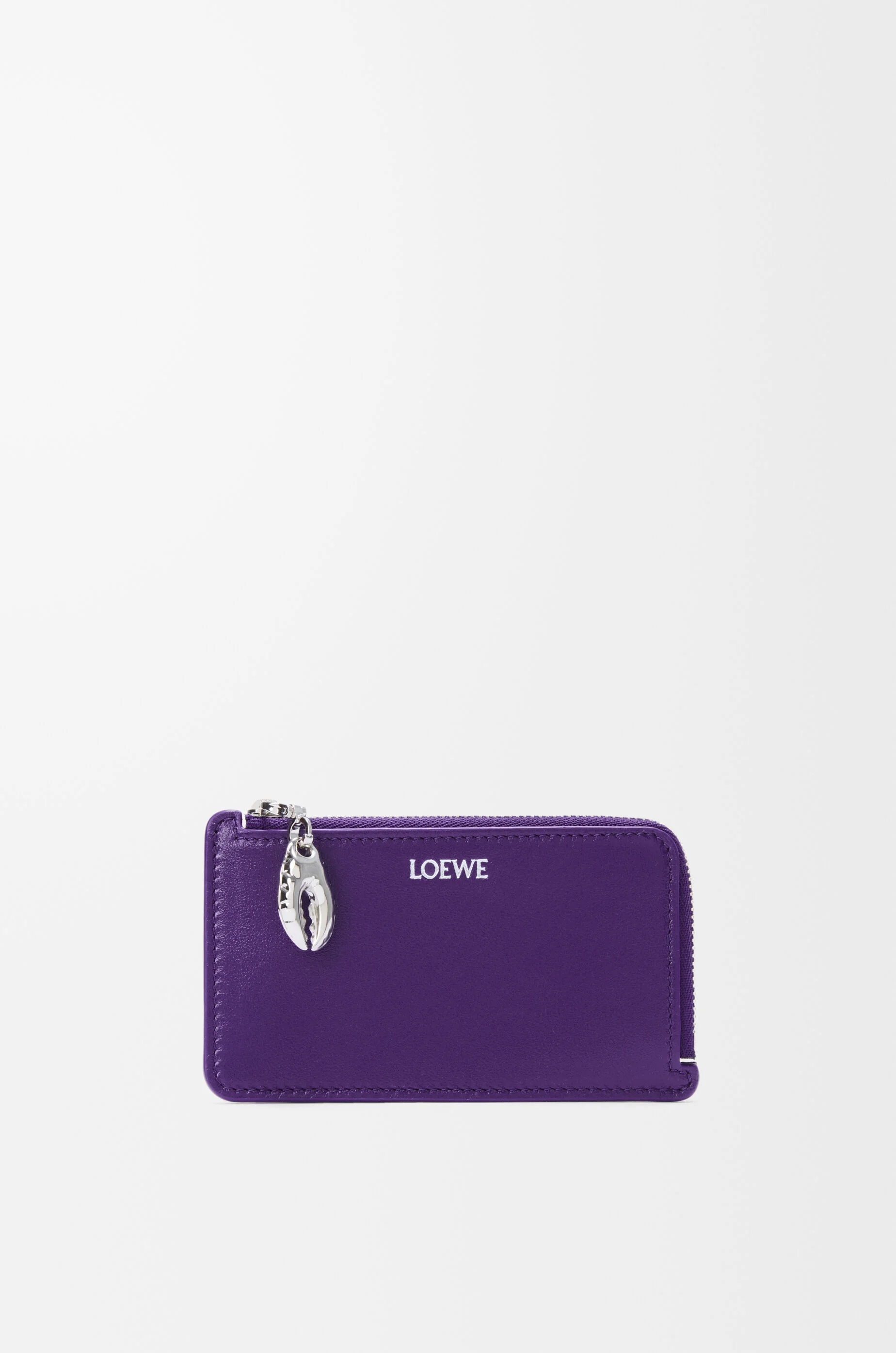 Claw coin cardholder in glossy lambskin - 1