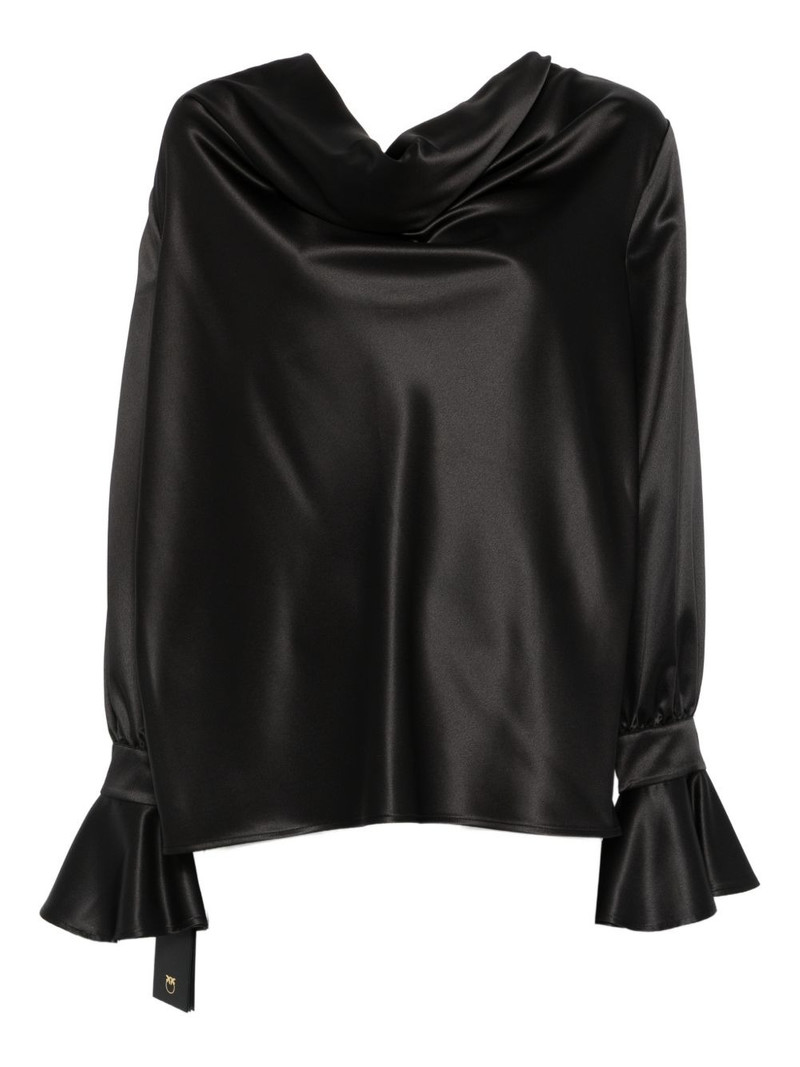 Filipa cowl-neck long-sleeve blouse 1