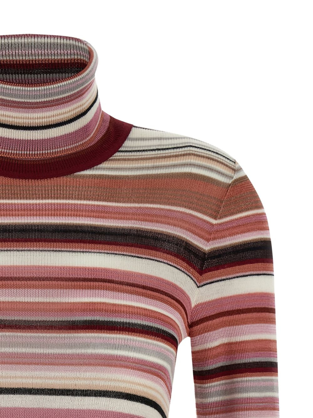 striped-turtleneck sweater - 3