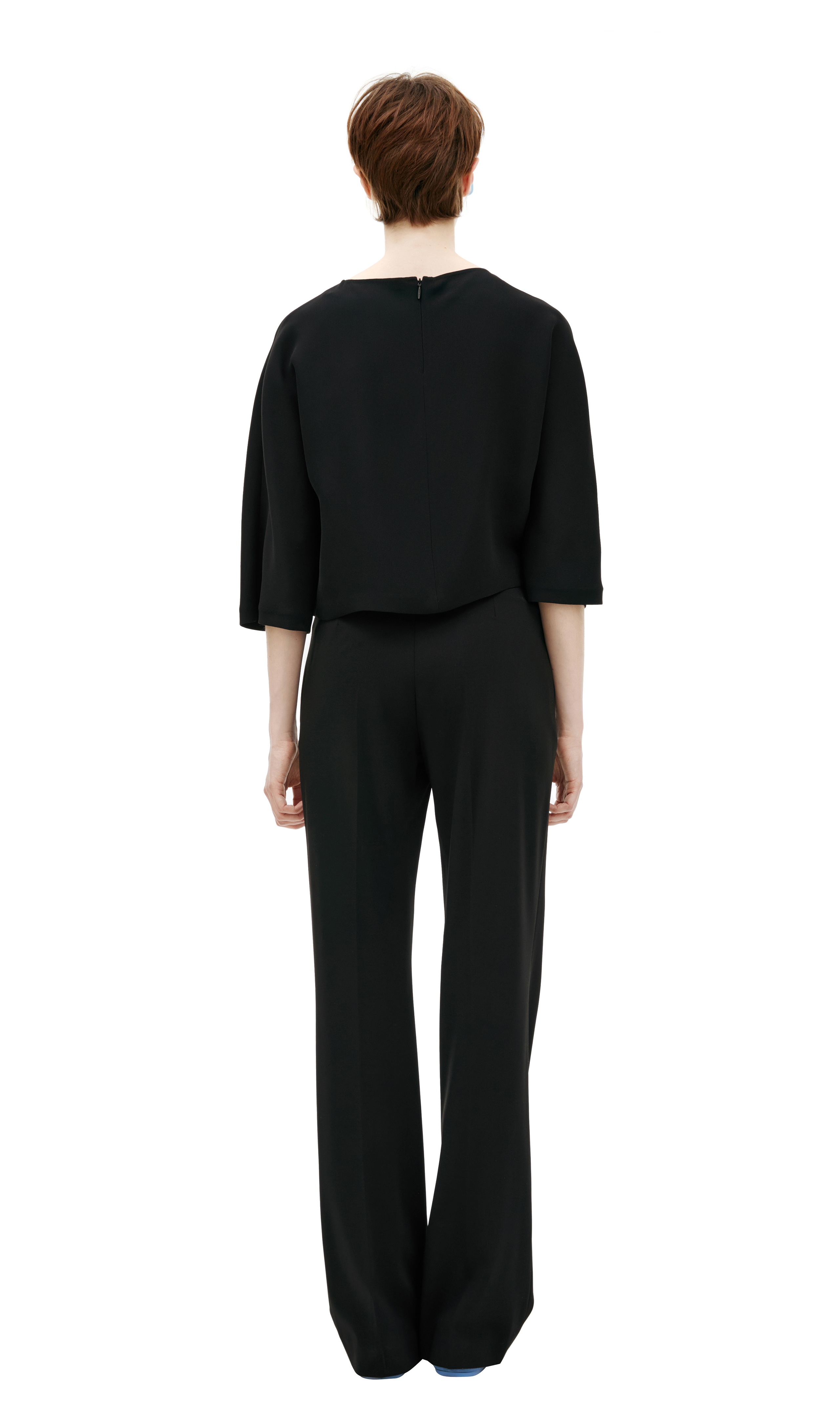 BLOUSE WITH SHORTENED SLEEVES - 3