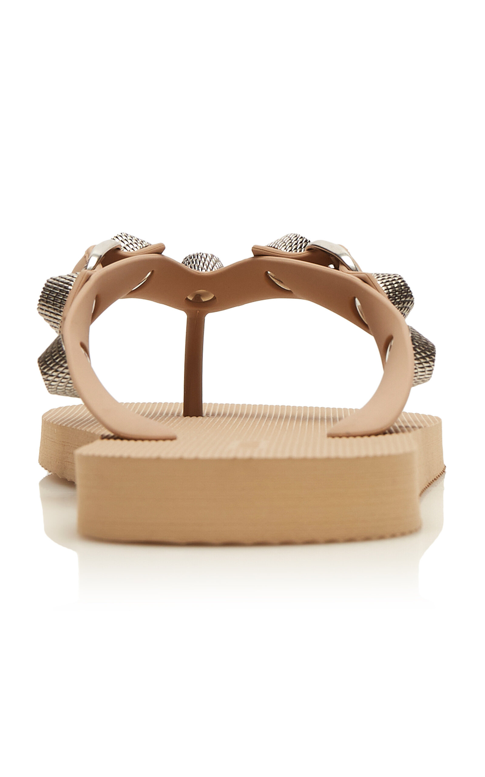 Cagole Rubber Thong Sandals neutral - 4
