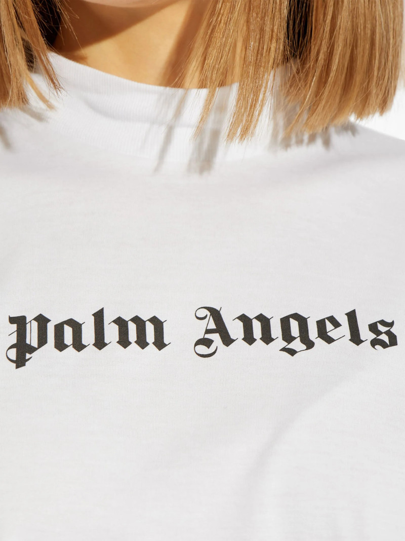 Palm Angels Classic Logo Cropped T-Shirt outlook