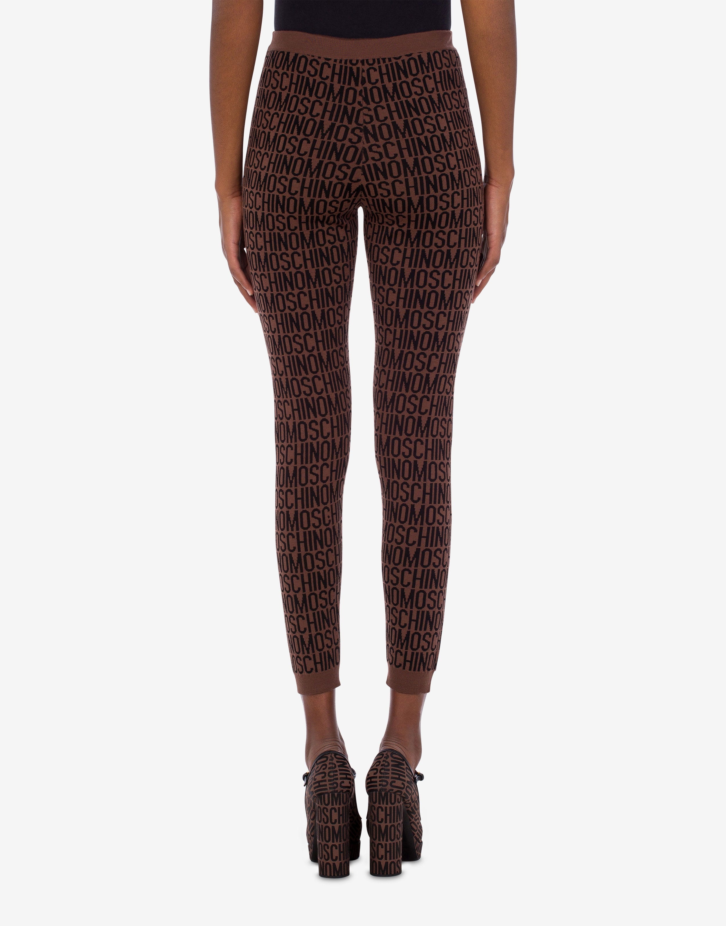 ALL-OVER LOGO WOOL LEGGINGS - 3