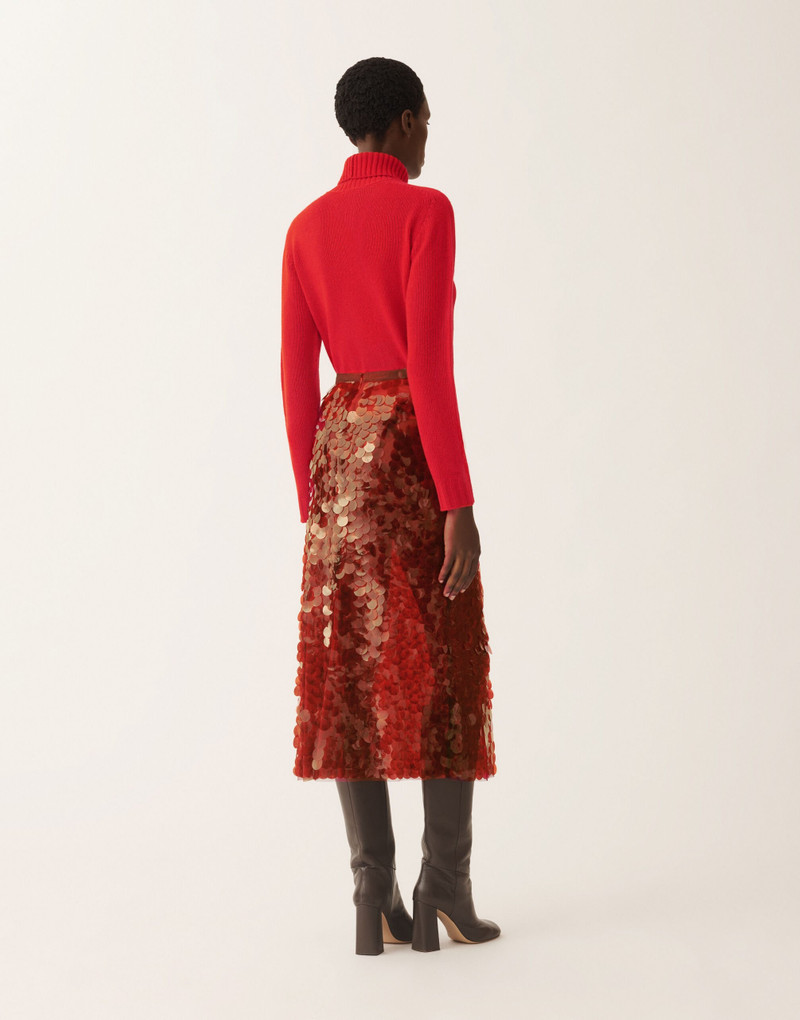 Skirt in printed sequin tulle 4