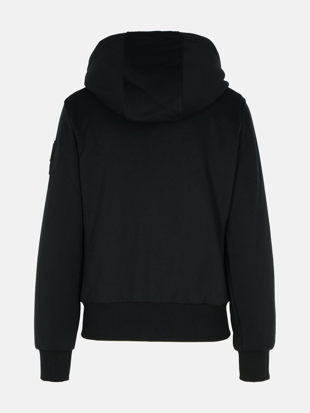 'CLASSIC BUNNY' BLACK COTTON BLEND SWEATSHIRT - 3