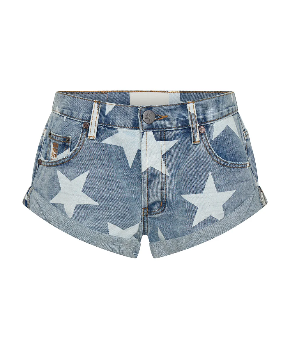 Bandits Low Waist Denim Shorts - Starwash Blue - 1