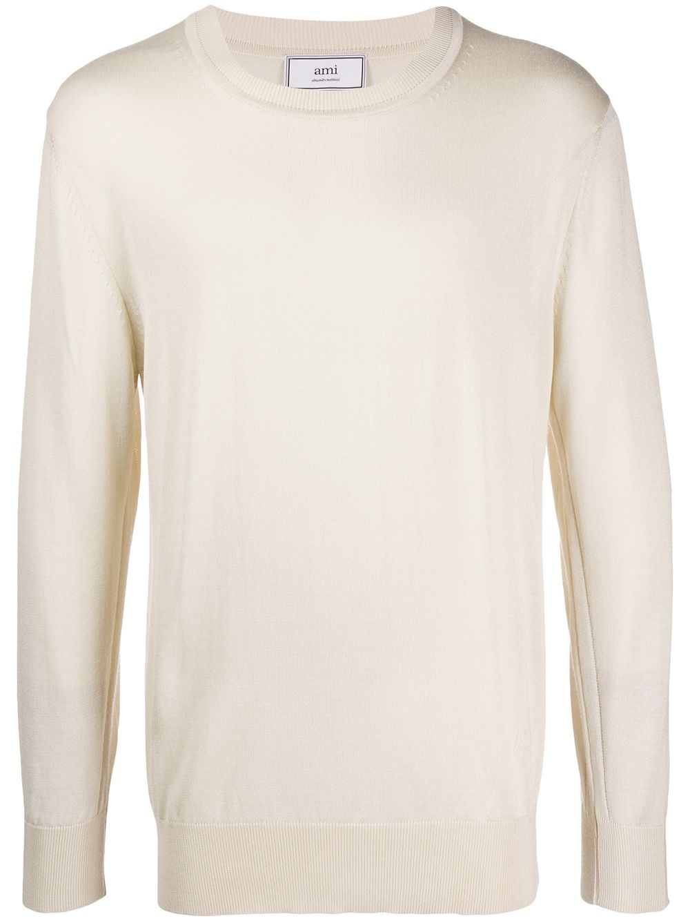 Ami embroidery crew neck jumper - 1