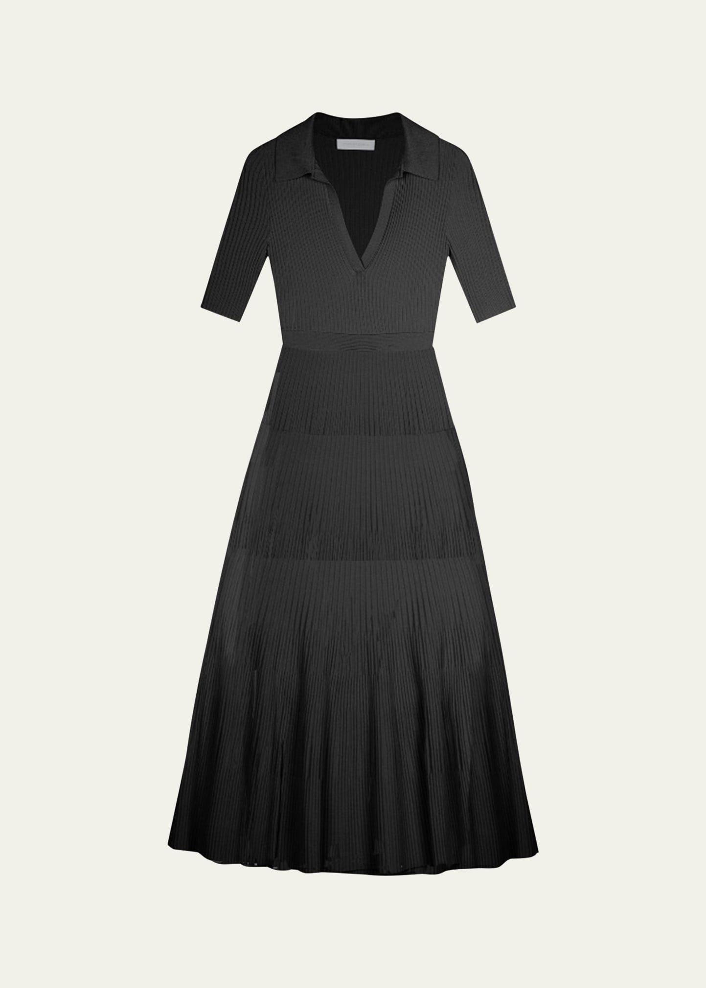 Pati Short-Sleeve Polo Midi Dress - 1