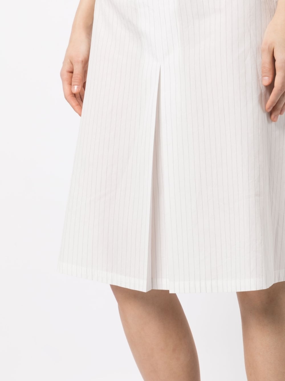 pinstriped midi skirt - 5