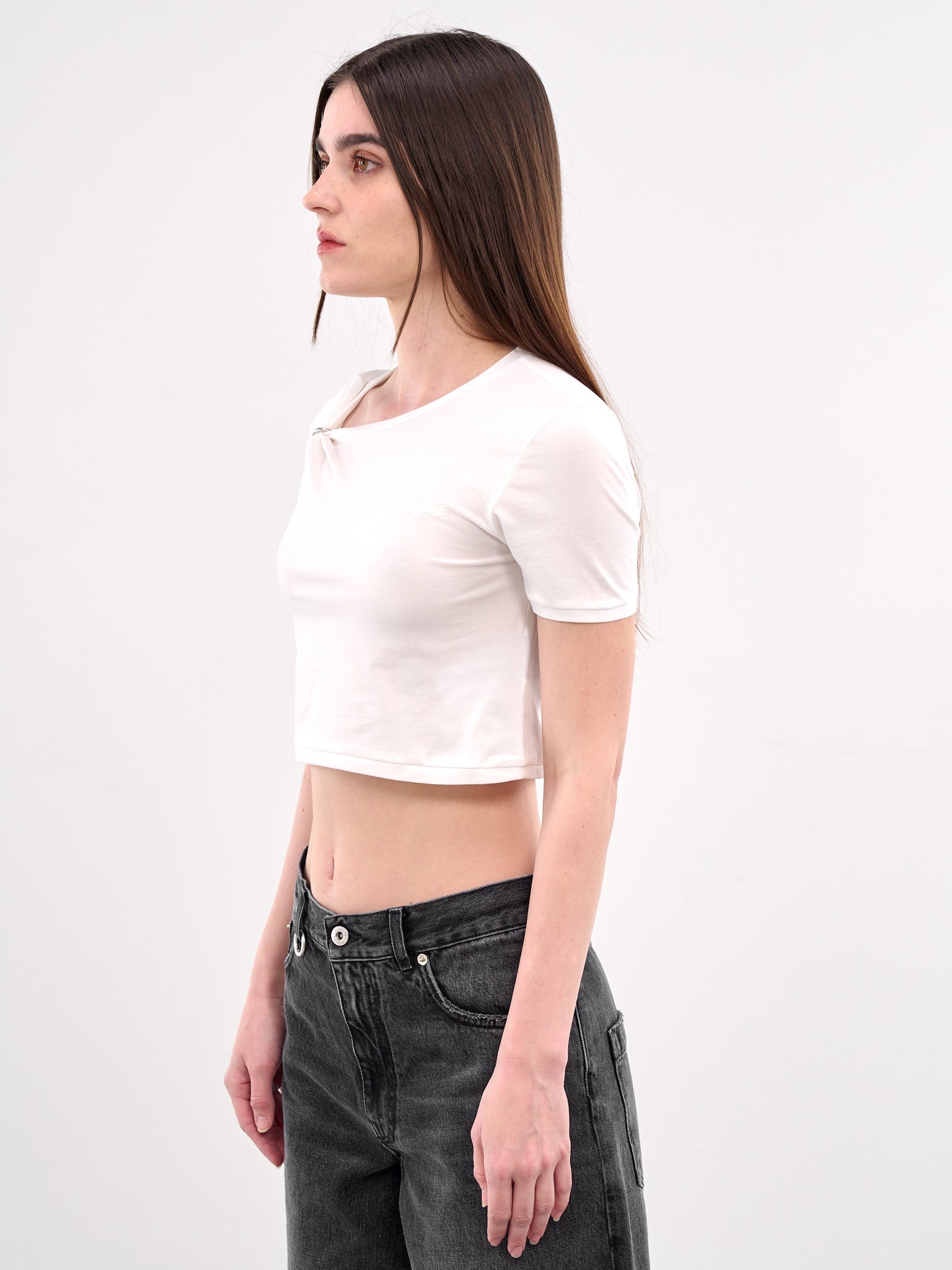 Gathered Crop Tee - 2