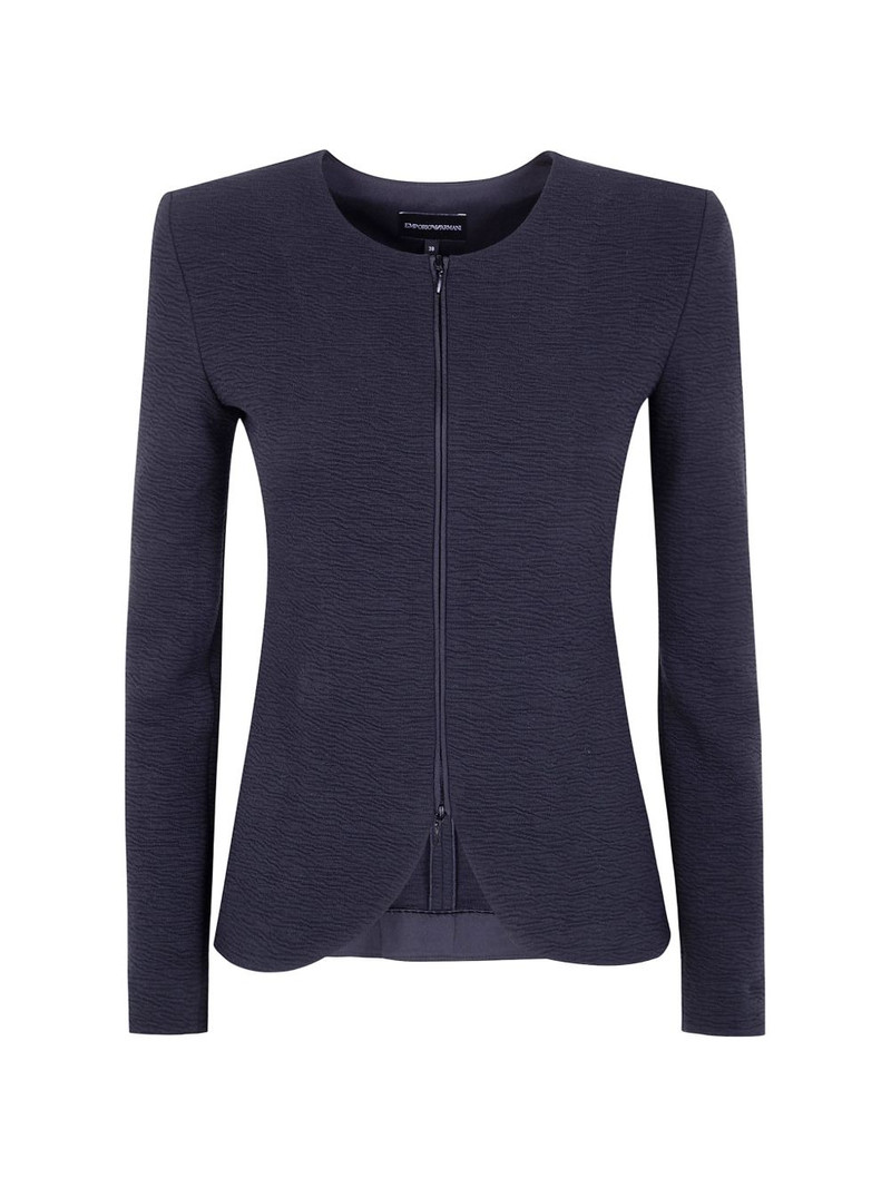 zip textured jacket 1