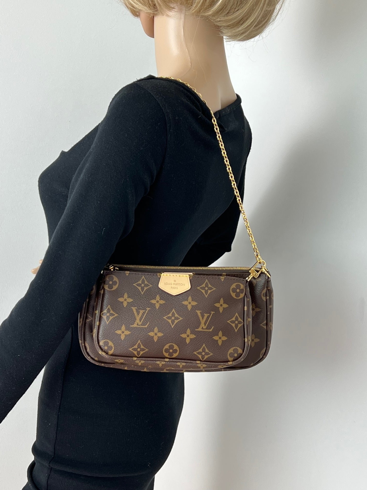 Louis Vuitton Multi Pochette Accessoires Monogram Canvas Brown Preowned - 5