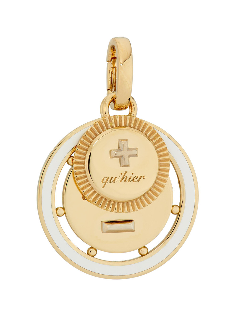 Women's Vivacity 18K Yellow Gold & Ceramic Ever Growing Love Medallion - Yellow Gold 1